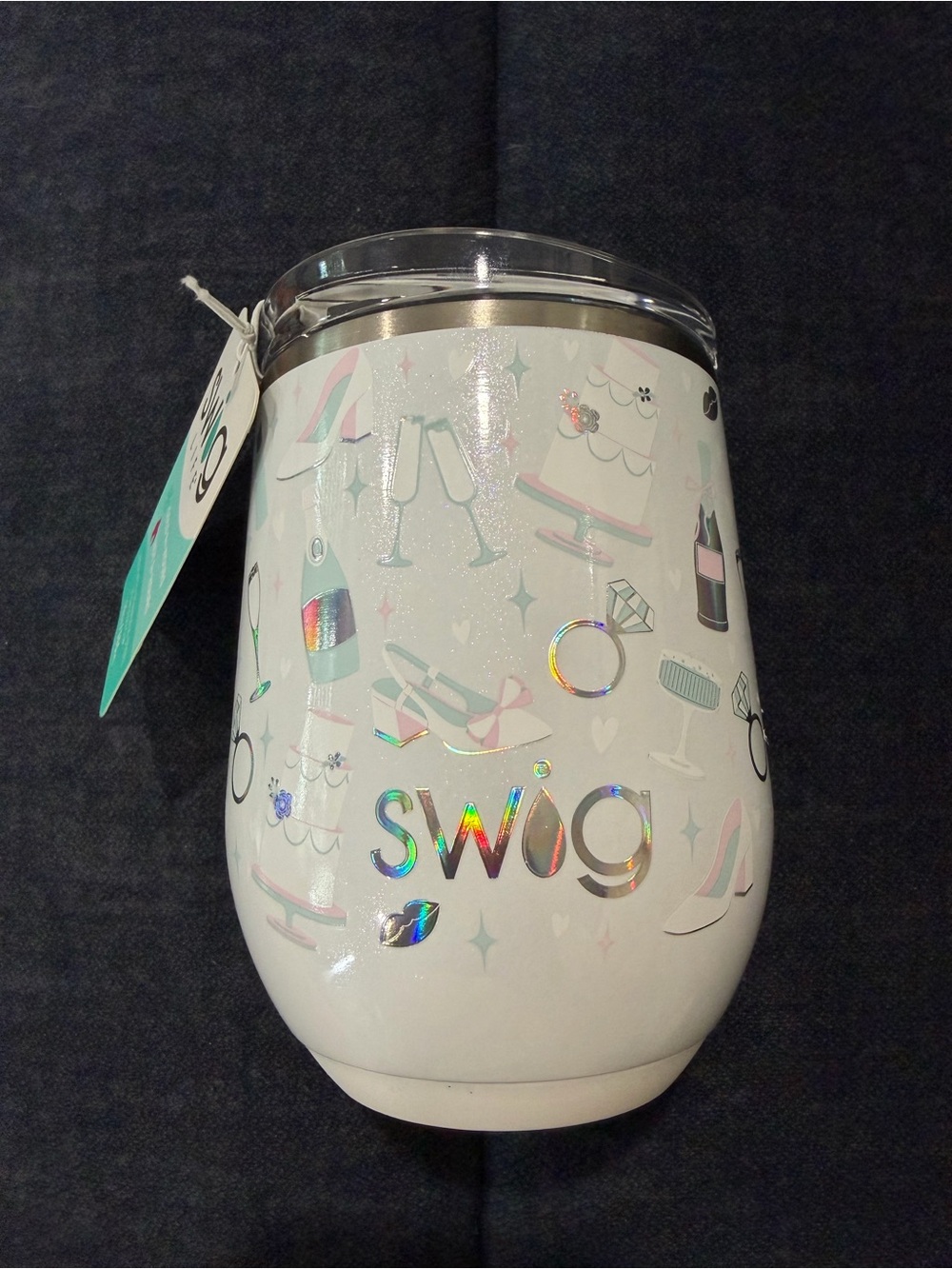 Swig Life "Bride to Be" 12 oz Insulated Stemless Wine Cup